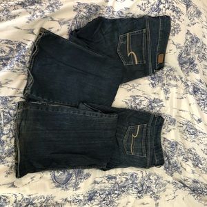2 pair of American Eagle stretch artist bootcut